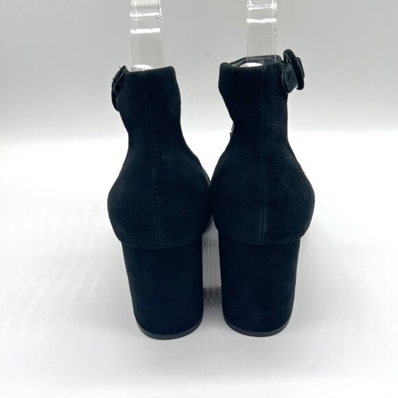 Splendid Womens 7.5M Rosie Black Suede‎ Leather Heels Pumps Shoes - Picture 7 of 13